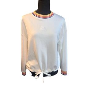 Aldi Gear 2024 Ladies Cream Drawstring Pullover Sweater small super soft